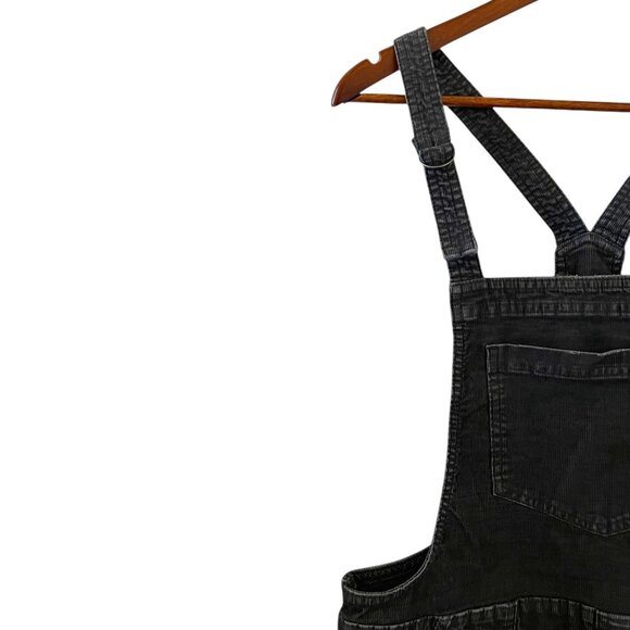 Aerie NEW Corduroy Overall In Charcoal Gray Size M - Picture 6 of 15